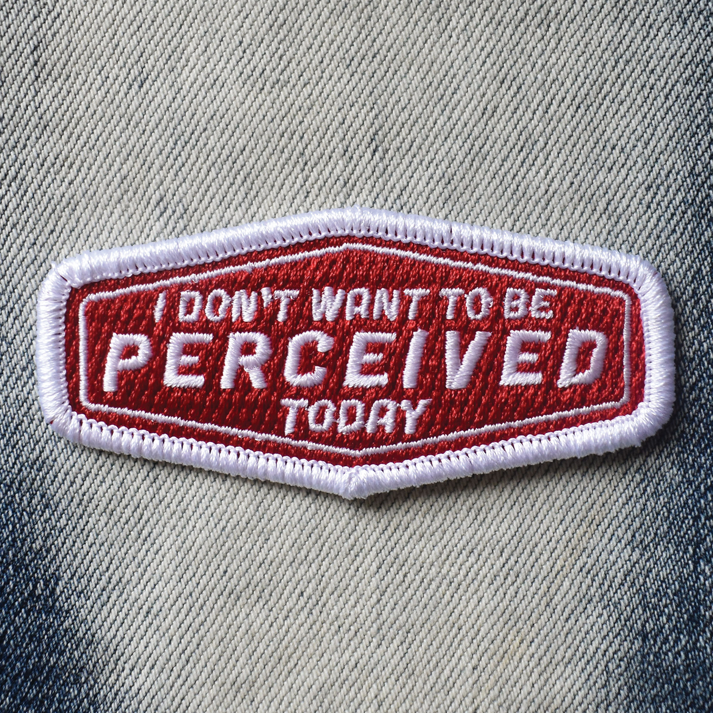 Don't Want to Be Perceived (Iron-On Patch)
