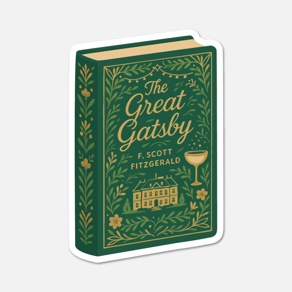 The Great Gatsby by F. Scott Fitzgerald - Book Sticker