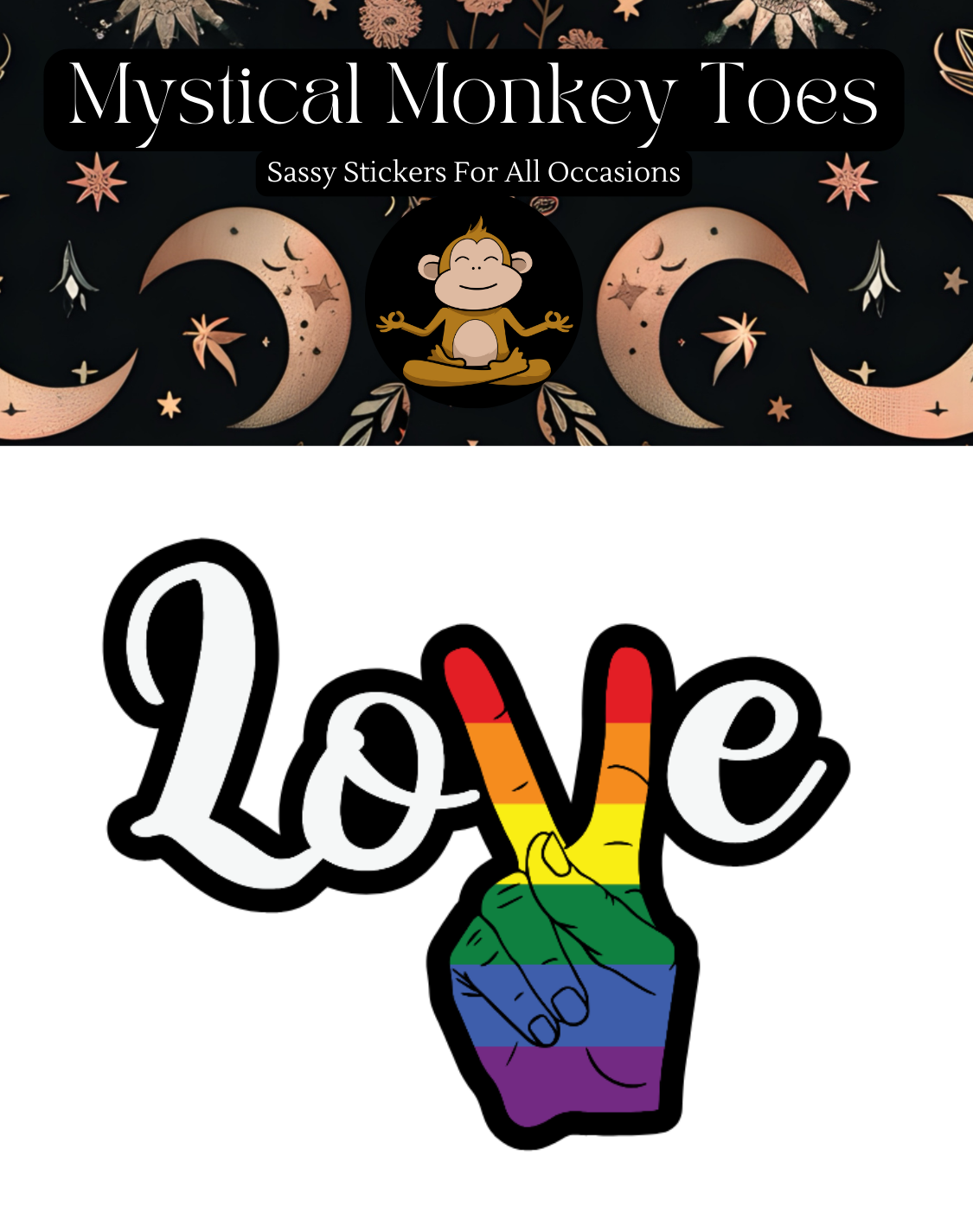 Love Gay Pride Sticker