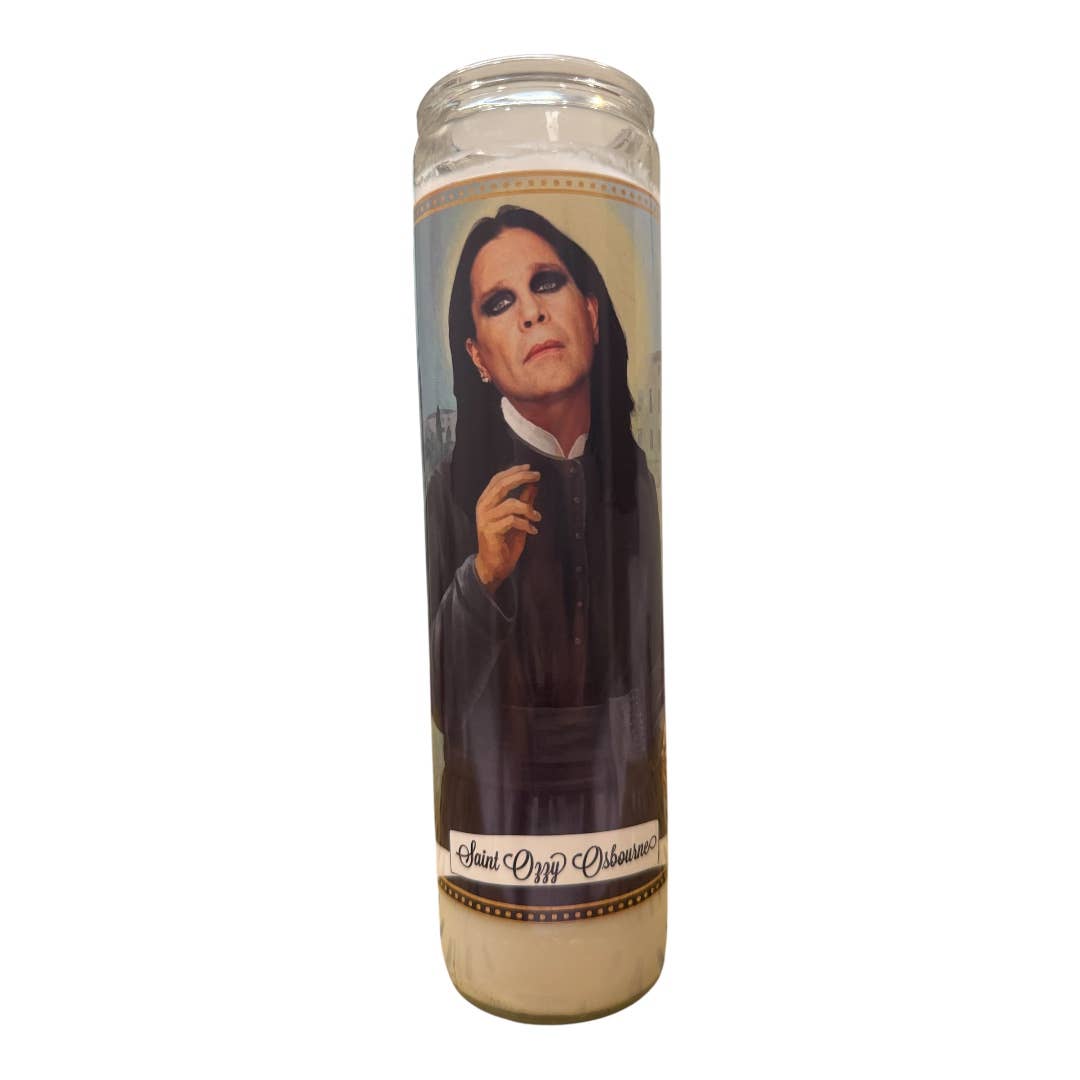Ozzy Osbourne Devotional Prayer Saint Candle