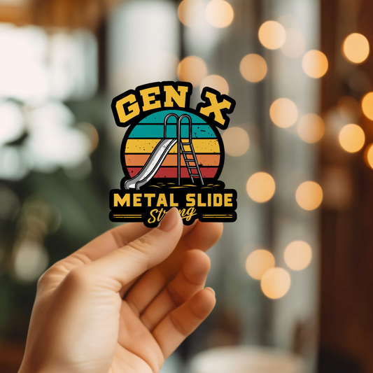 Funny Gen X Vinyl Sticker