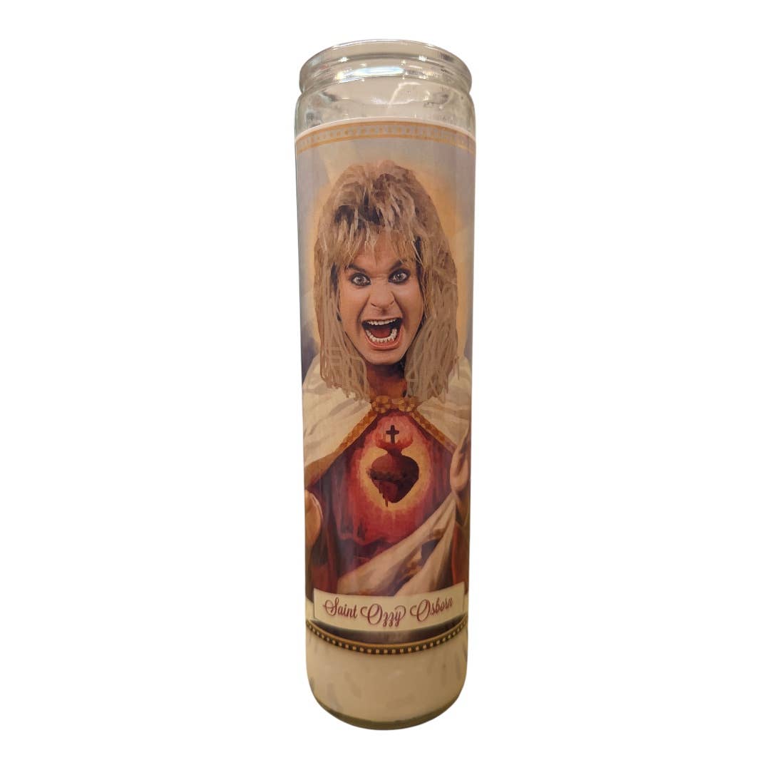 Ozzy Osbourne Devotional Prayer Saint Candle