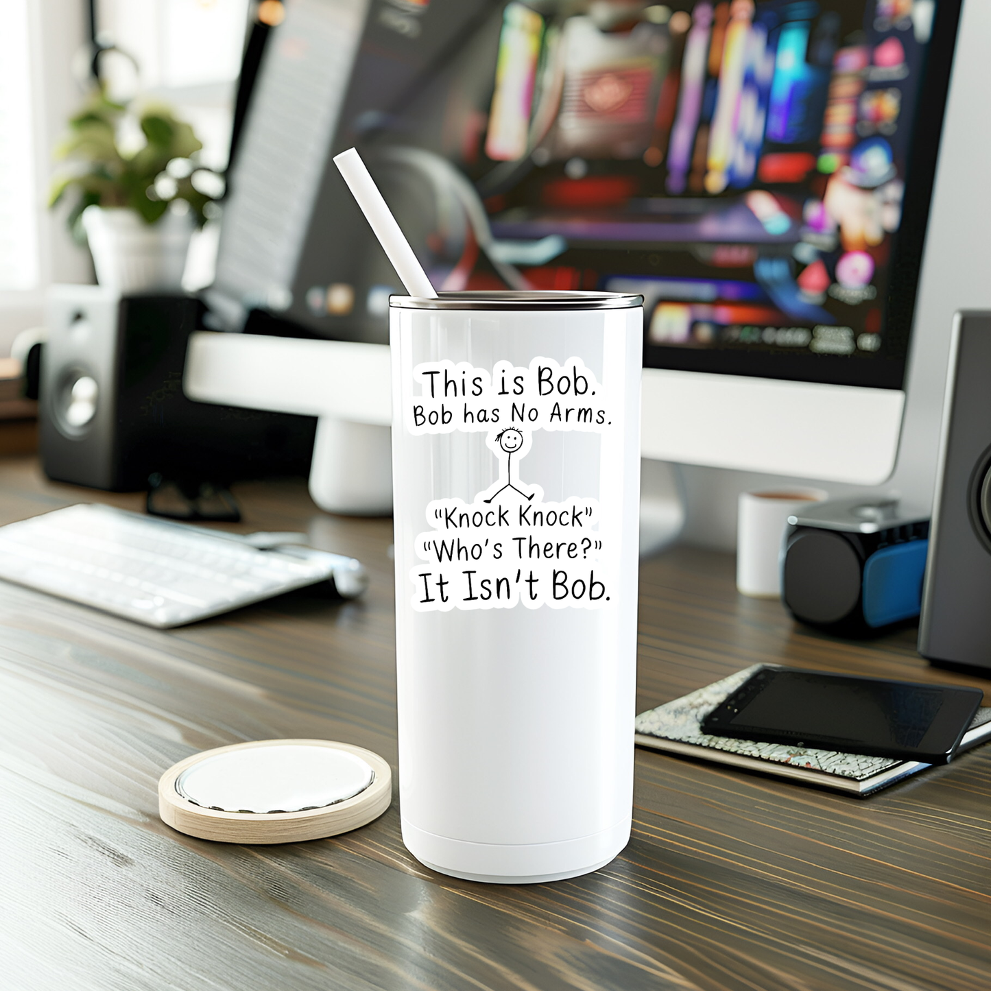 Funny This Is Bob Vinyl Sticker
