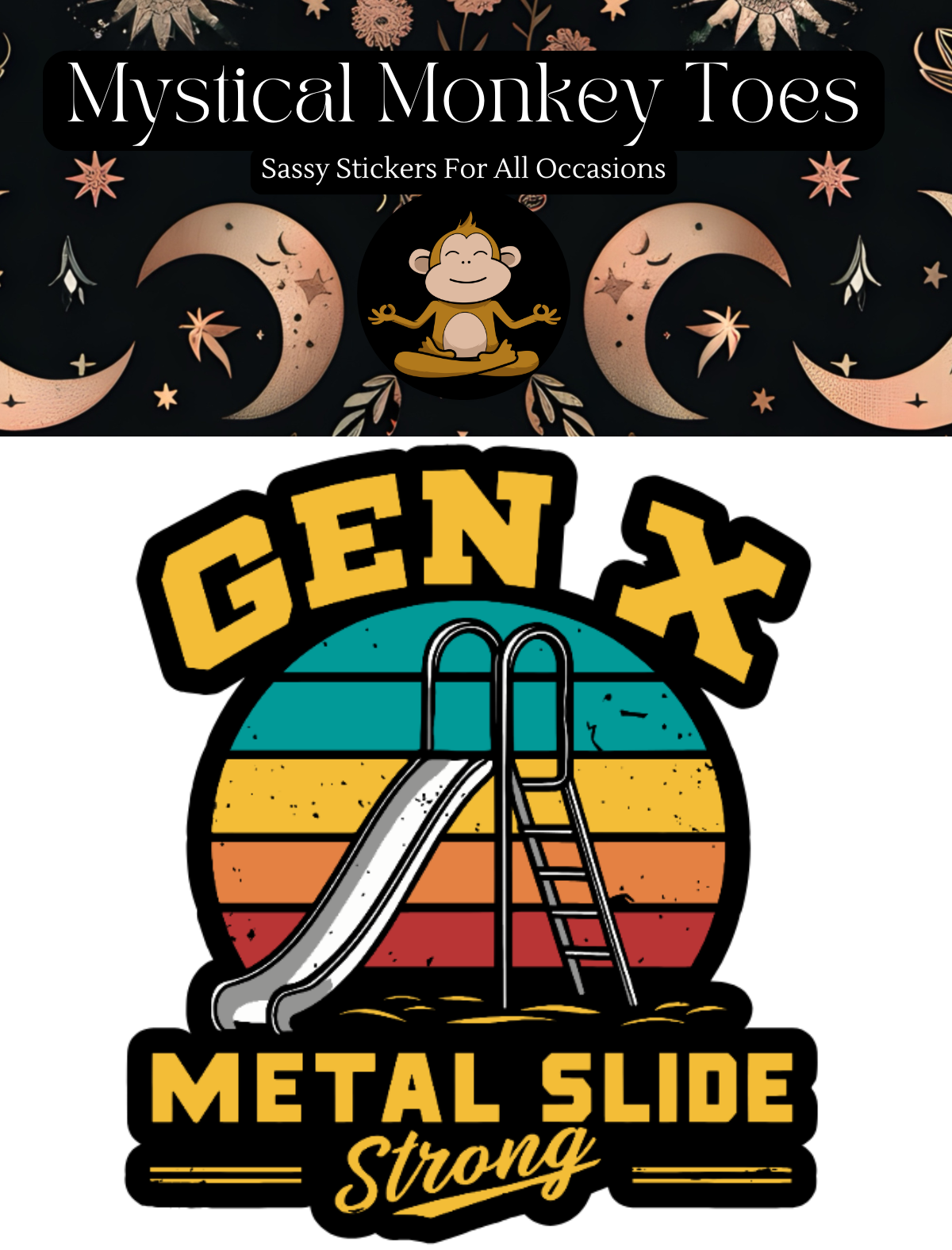 Funny Gen X Vinyl Sticker