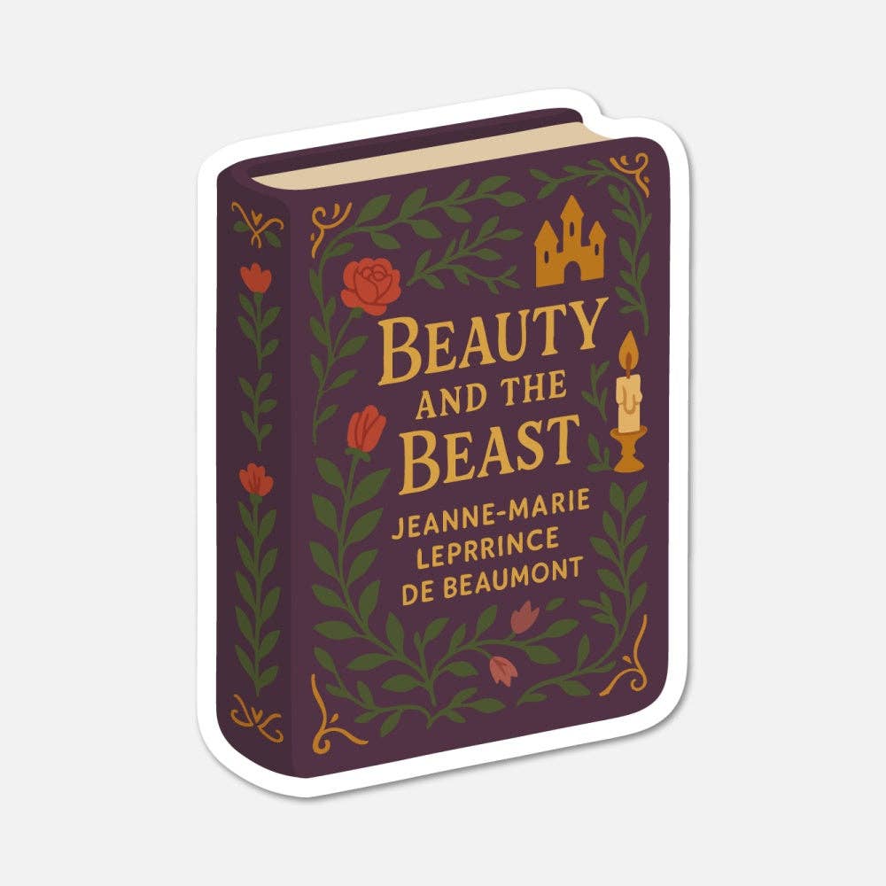 Beauty And The Beast by Jeanne-Marie Leprince de Beaumont   - Book Sticker